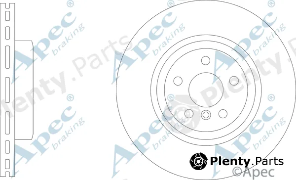 Apec DSK3319B — Brake Disc Apec Black