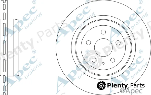 Apec DSK3333 — Brake Disc Apec