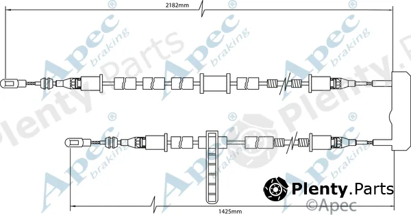 Apec CAB1395 — Cable Pull, parking brake Apec