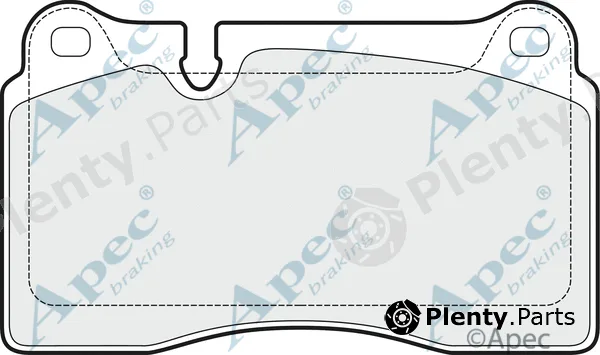 Apec PAD1508B — Brake Pad Set, disc brake Apec Black
