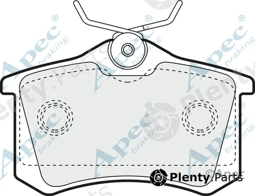 Apec PAD1256 — Brake Pad Set, disc brake Apec