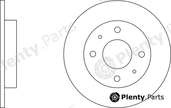 Apec SDK6405 — Brake Disc Apec Blue