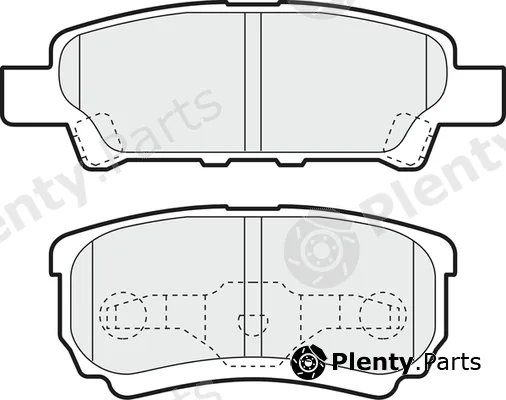 Apec PD3599 — Brake Pad Set, disc brake Apec Blue