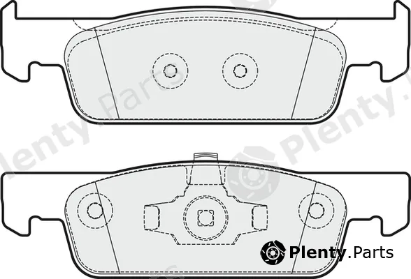 Apec PD3370 — Brake Pad Set, disc brake Apec Blue