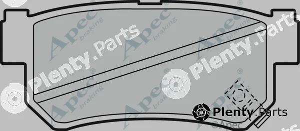 Apec PAD1200 — Brake Pad Set, disc brake Apec