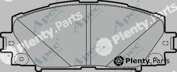 Apec PAD1748 — Brake Pad Set, disc brake Apec