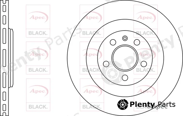 Apec DSK2542B — Brake Disc Apec Black