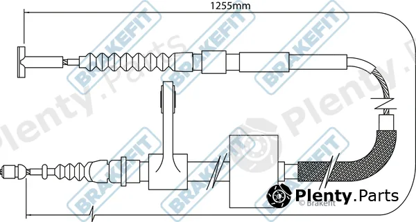 Apec BBC3008 — Cable Pull, parking brake Brake Fit