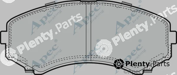 Apec PAD1244 — Brake Pad Set, disc brake Apec