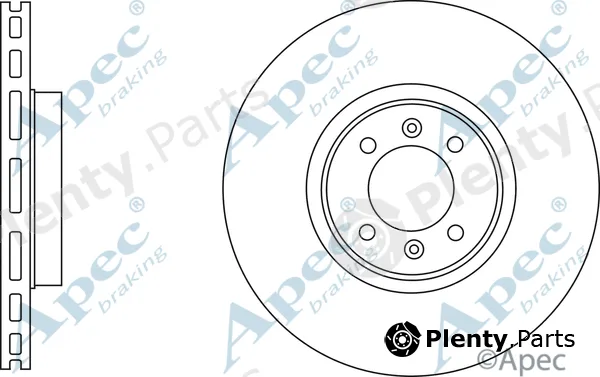Apec DSK3133 — Brake Disc Apec