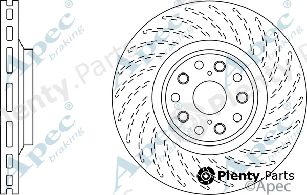 Apec DSK2828 — Brake Disc Apec