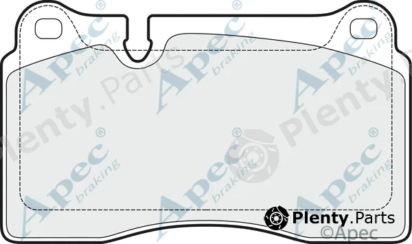 Apec PAD1508 — Brake Pad Set, disc brake Apec
