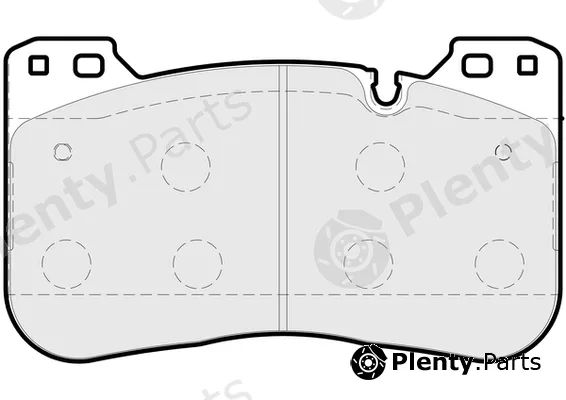 Apec PD3908 — Brake Pad Set, disc brake Apec Blue
