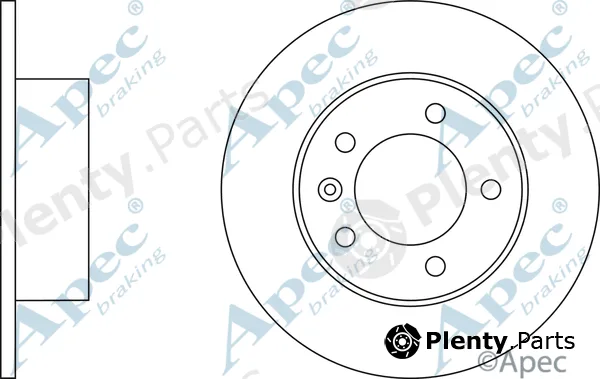Apec DSK2839 — Brake Disc Apec