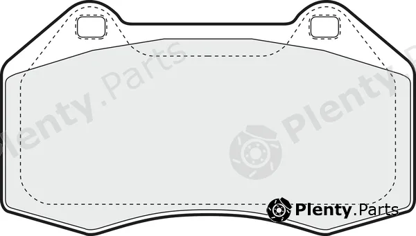 Apec PD3197 — Brake Pad Set, disc brake Apec Blue