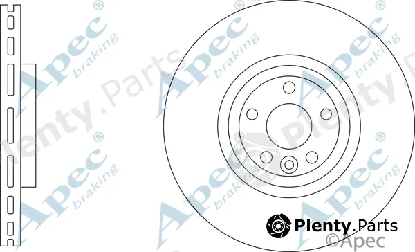 Apec DSK3385 — Brake Disc Apec