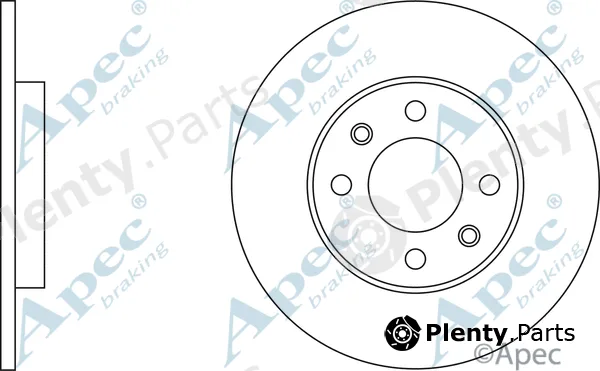 Apec DSK747 — Brake Disc Apec