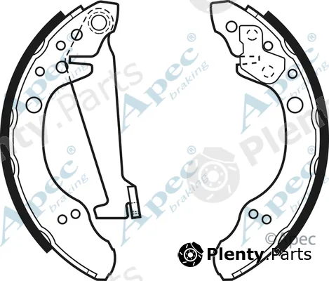 Apec SHU480 — Brake Shoe Set Apec