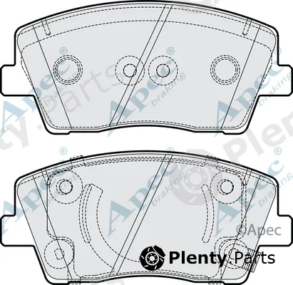 Apec PAD2262 — Brake Pad Set, disc brake Apec
