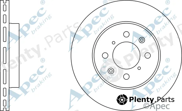 Apec DSK668 — Brake Disc Apec