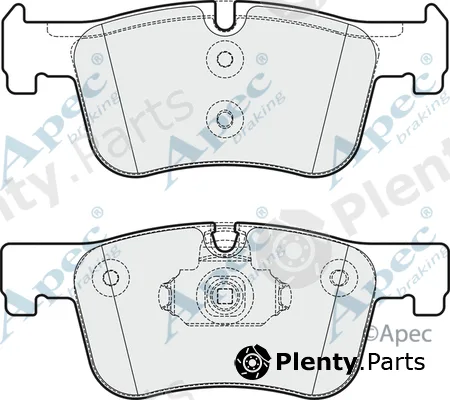 Apec PAD1875 — Brake Pad Set, disc brake Apec