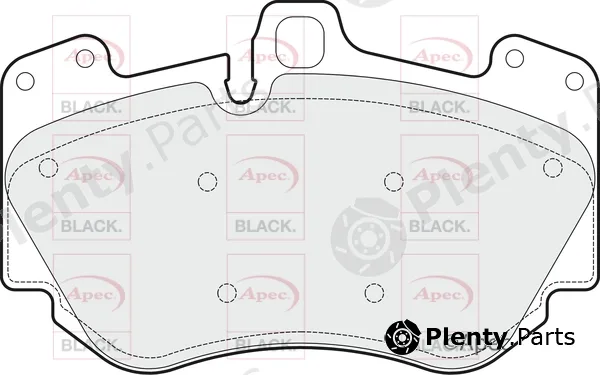 Apec PAD1647B — Brake Pad Set, disc brake Apec Black