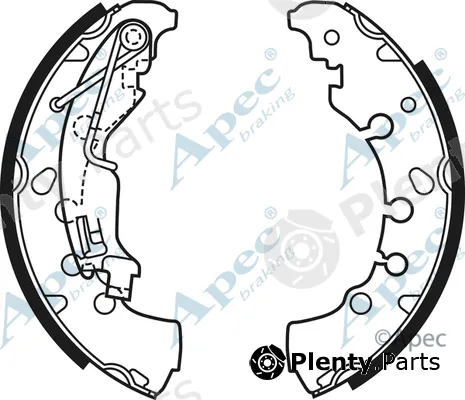 Apec SHU697 — Brake Shoe Set Apec