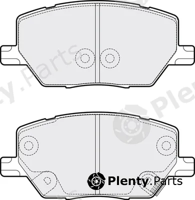 Apec PD3855 — Brake Pad Set, disc brake Apec Blue