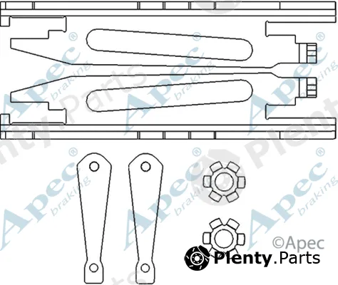 Apec ADB3011 — Adjuster, braking system Apec