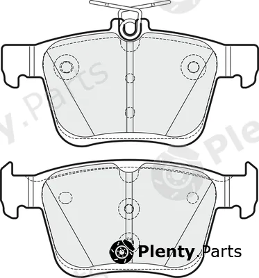 Apec PD3366 — Brake Pad Set, disc brake Apec Blue