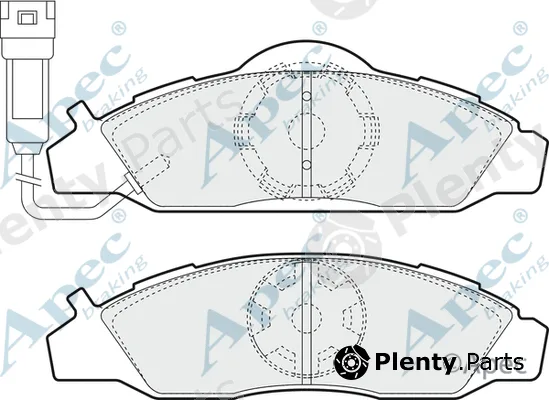 Apec PAD957 — Brake Pad Set, disc brake Apec