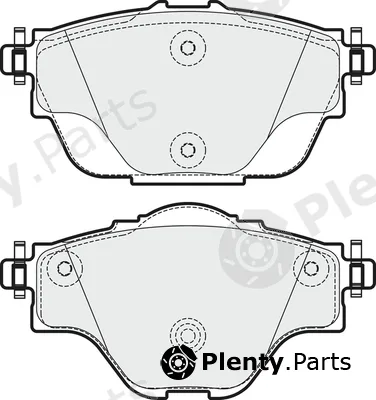 Apec PD3742 — Brake Pad Set, disc brake Apec Blue