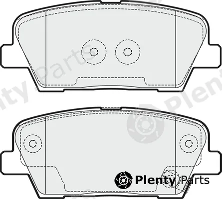 Apec PD3347 — Brake Pad Set, disc brake Apec Blue