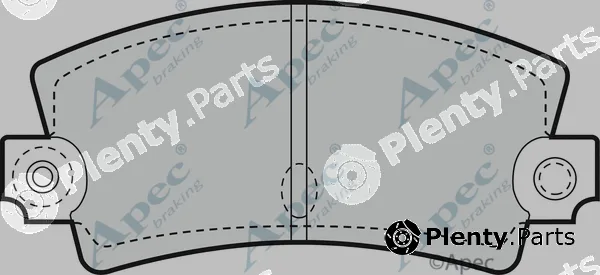 Apec PAD284 — Brake Pad Set, disc brake Apec