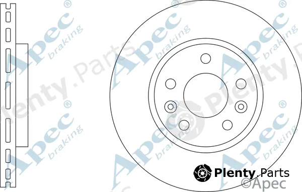 Apec DSK3390 — Brake Disc Apec