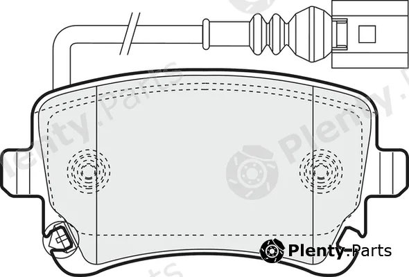 Apec PD3120 — Brake Pad Set, disc brake Apec Blue