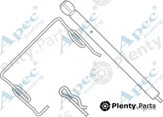 Apec KIT313 — Accessory Kit, disc brake pad Apec