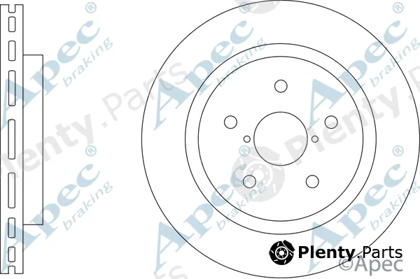 Apec DSK3396 — Brake Disc Apec