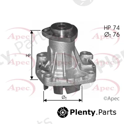 Apec AWP1083 — Water Pump, engine cooling Apec