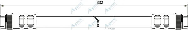 Apec HOS3297 — Brake Hose Apec