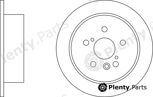 Apec SDK6540 — Brake Disc Apec Blue