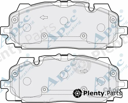 Apec PAD2162B — Brake Pad Set, disc brake Apec Black