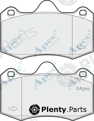 Apec PAD1721 — Brake Pad Set, disc brake Apec