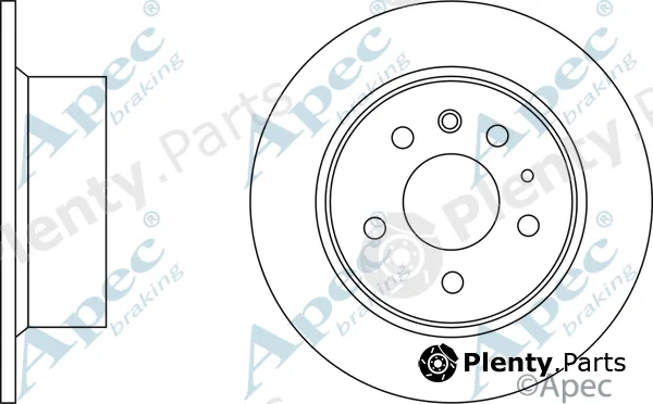 Apec DSK612 — Brake Disc Apec