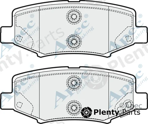 Apec PAD1687 — Brake Pad Set, disc brake Apec