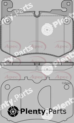 Apec PAD2344 — Brake Pad Set, disc brake Apec