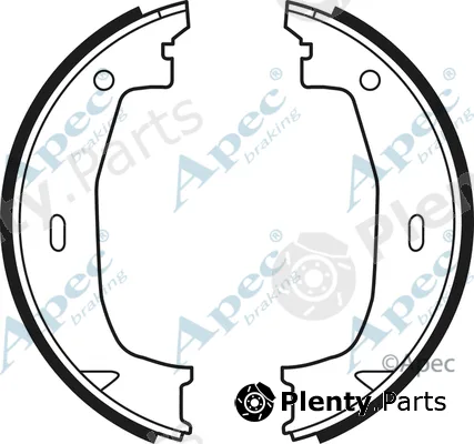 Apec SHU622 — Brake Shoe Set, parking brake Apec