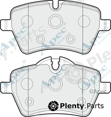 Apec PAD1577 — Brake Pad Set, disc brake Apec