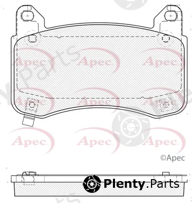 Apec PAD2496 — Brake Pad Set, disc brake Apec