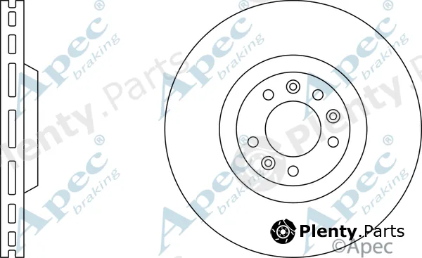 Apec DSK2184 — Brake Disc Apec